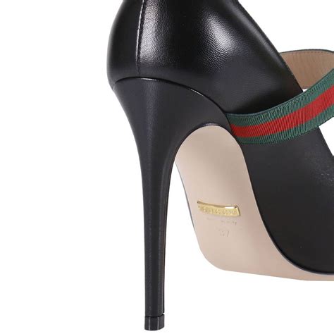 dark brown gucci chunky heels|gucci black heels price.